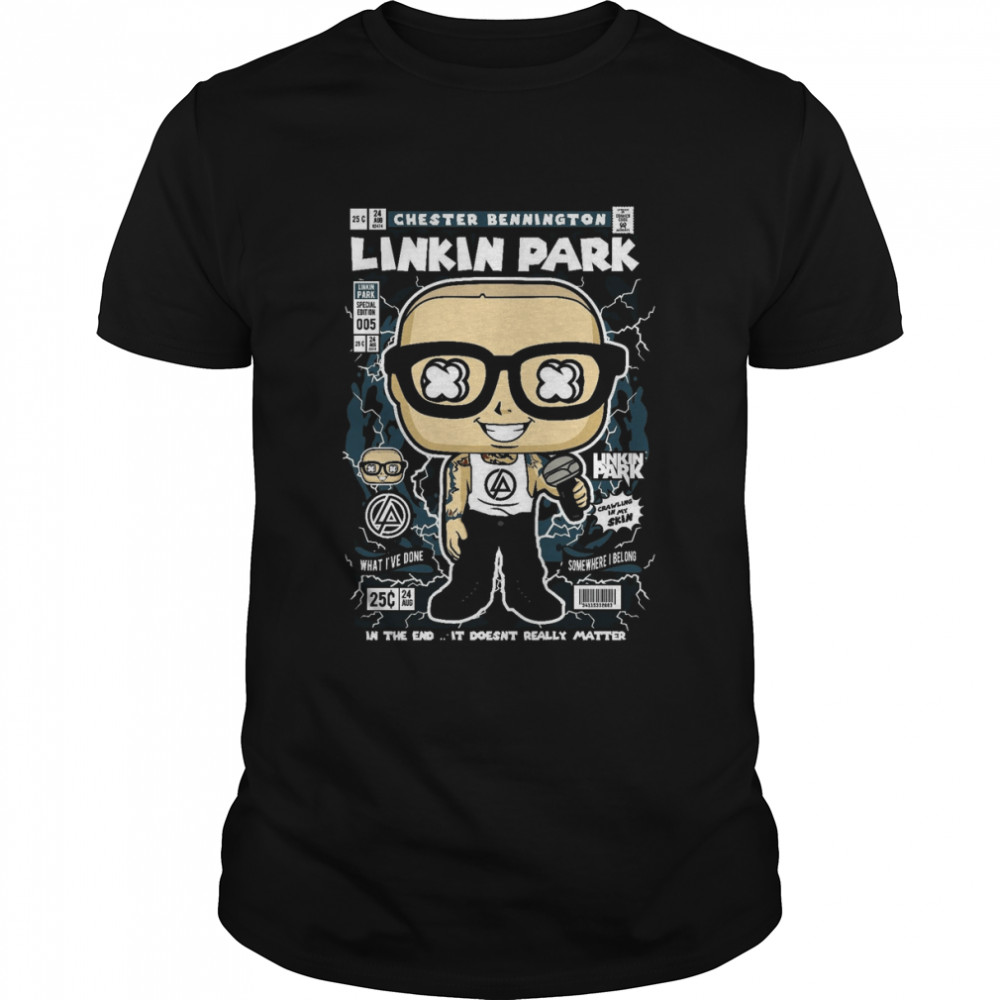 Cartoon Rock Linkin Park Chester Bennington shirt Classic Men's T-shirt
