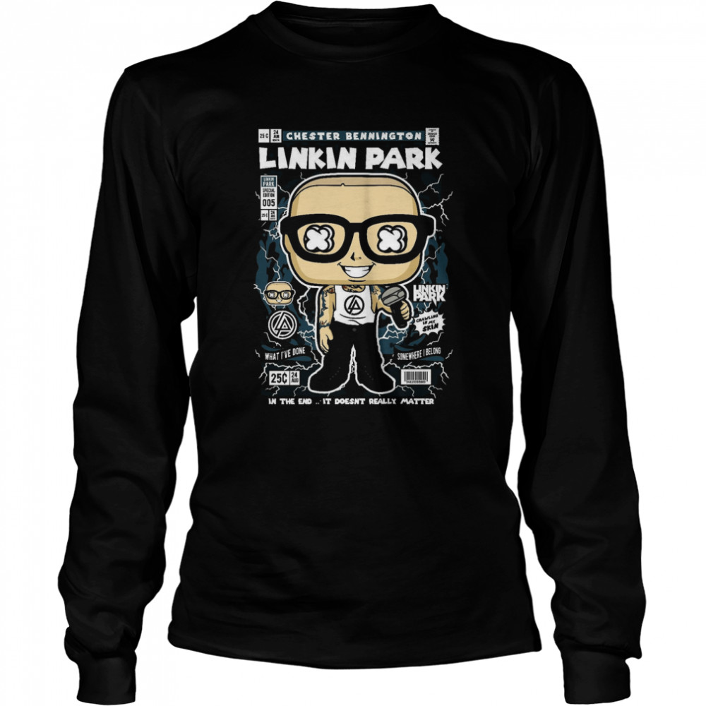 Cartoon Rock Linkin Park Chester Bennington shirt Long Sleeved T-shirt