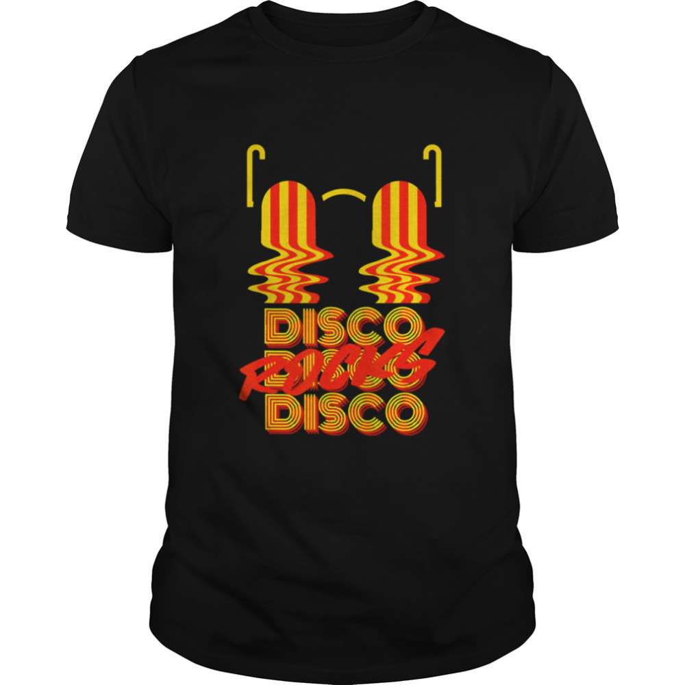 Disco Rocks Retro Groovy Psychedelic 70s Dance shirt