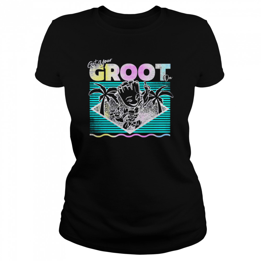 Little Tree Of The Galaxy Get Your Little Tree On I Am Groot shirt Classic Women's T-shirt