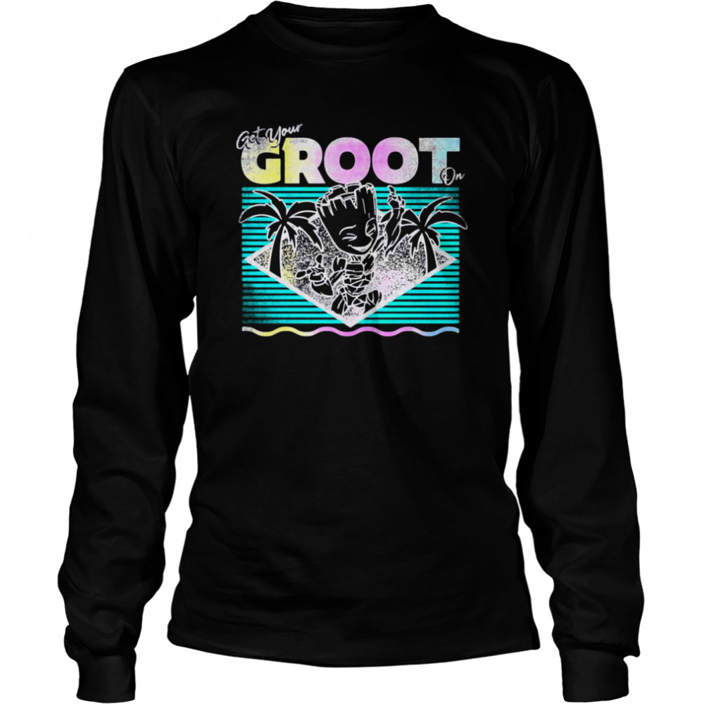 Little Tree Of The Galaxy Get Your Little Tree On I Am Groot shirt Long Sleeved T-shirt