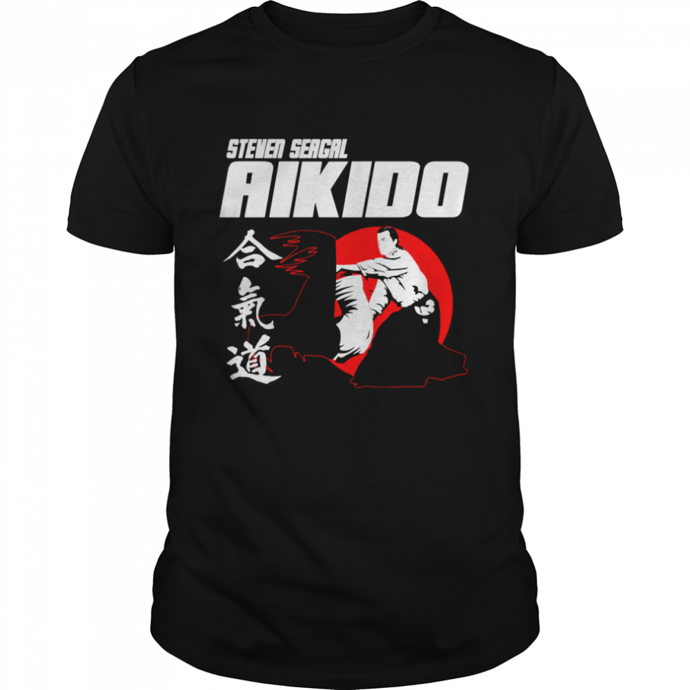 Martial Arts Japan Kanji Steven Seagal Aikido shirt