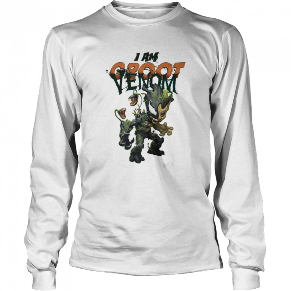 Maximum V I Am Tree I Am Groot Venom shirt Long Sleeved T-shirt