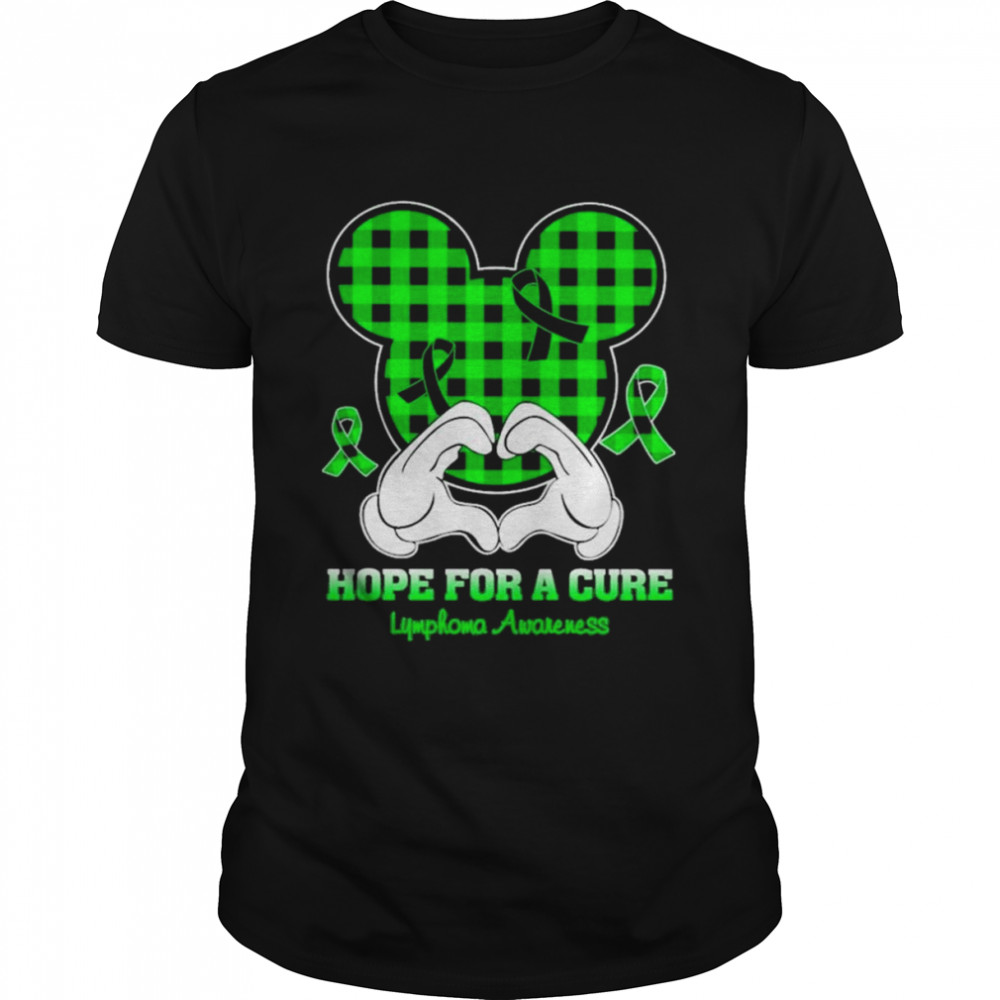 Mickey mouse Hope for a Cure Lymphoma Awareness shirt