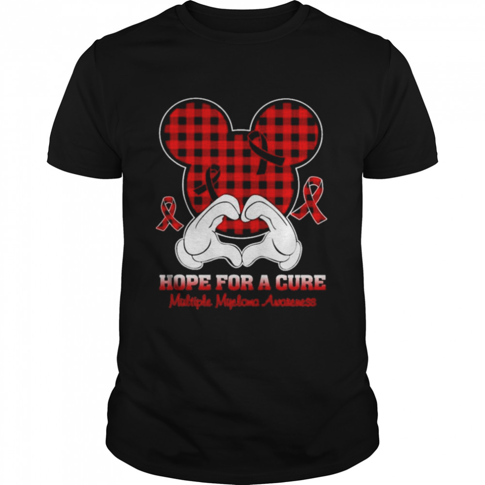 Mickey mouse Hope for a Cure Multiple Myeloma Awareness shirt