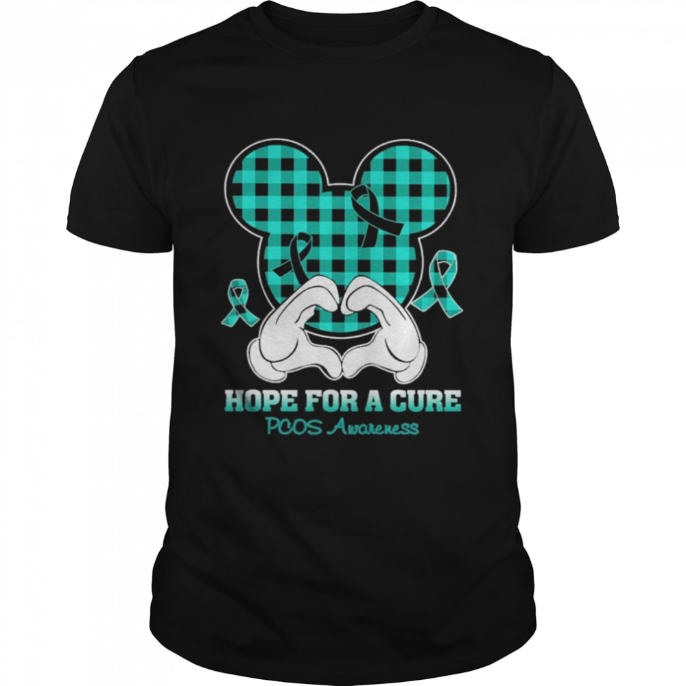Mickey mouse Hope for a Cure PCOS Awareness shirt