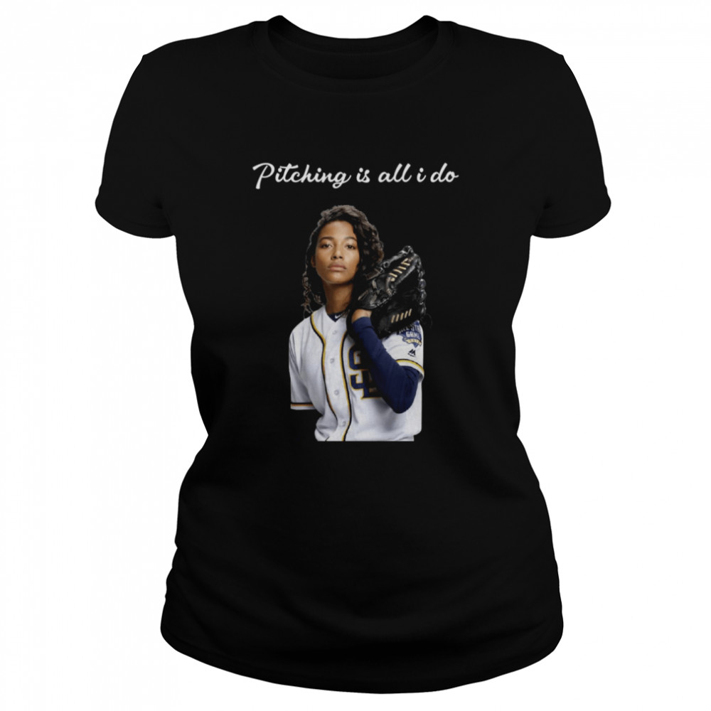 Pitching Is All I Do Ginny Baker Baseball shirt Classic Women's T-shirt