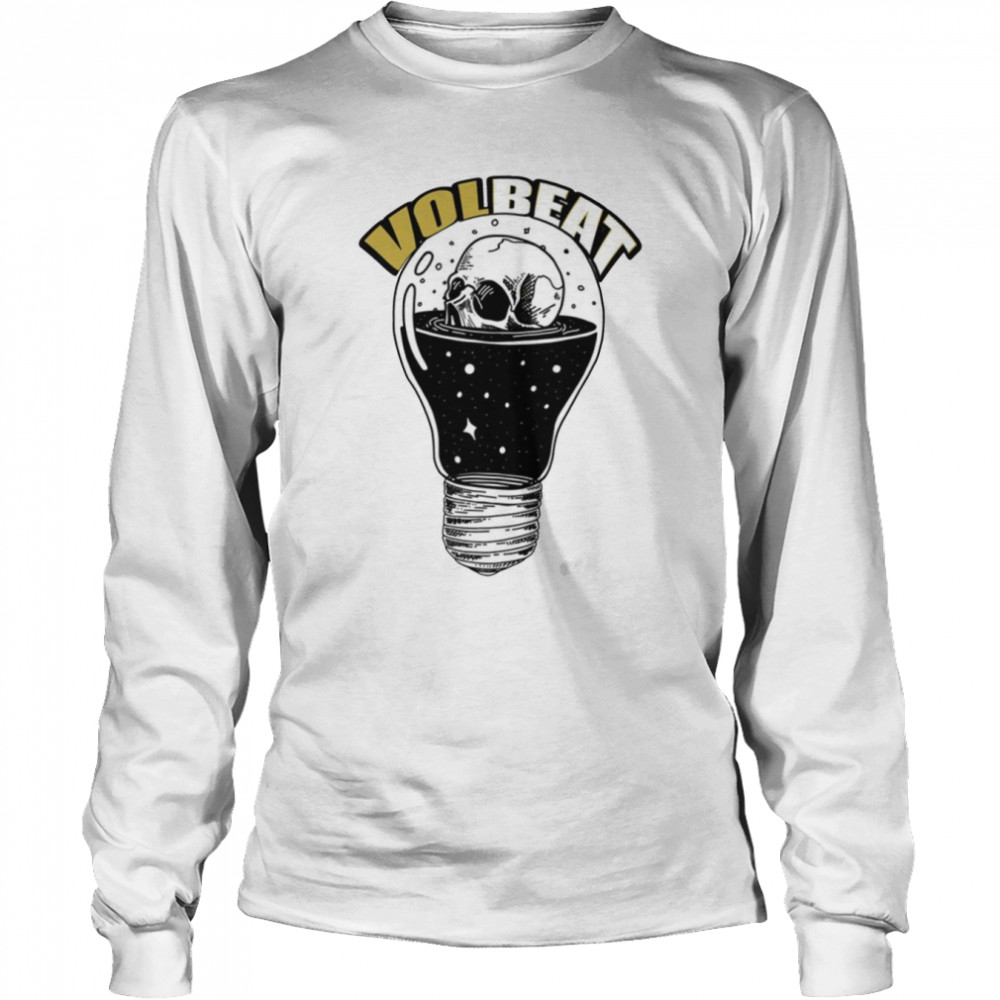 Skull In Lightbulb Volbeat Band shirt Long Sleeved T-shirt