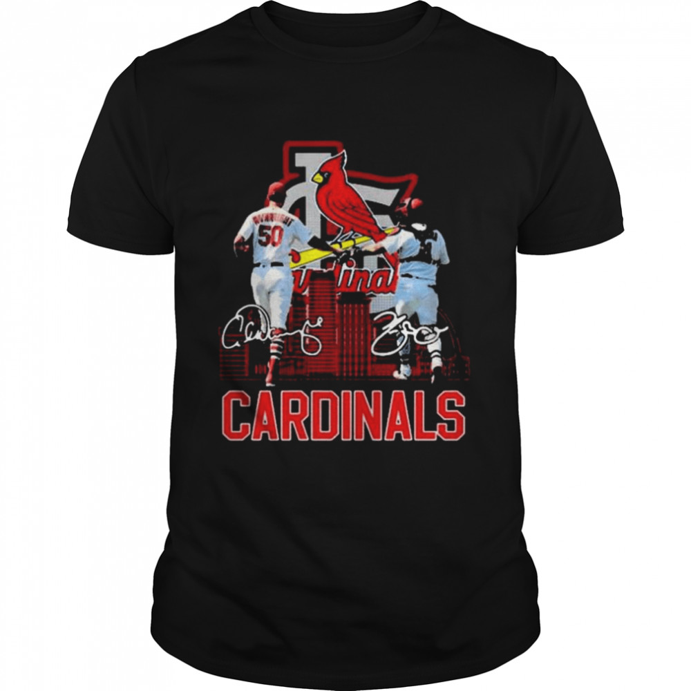 St. louis cardinals adam wainwright and molina signatures 2022 shirt