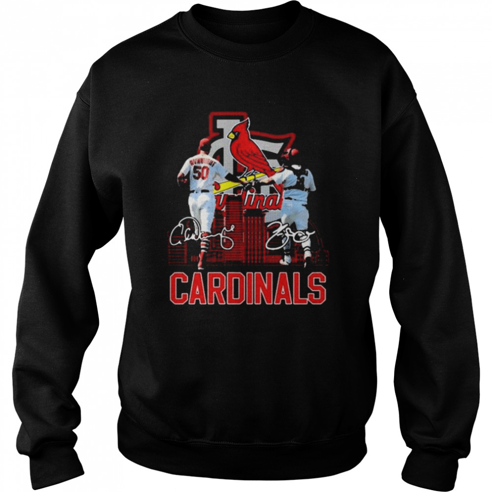 St. louis cardinals adam wainwright and molina signatures 2022 shirt Unisex Sweatshirt