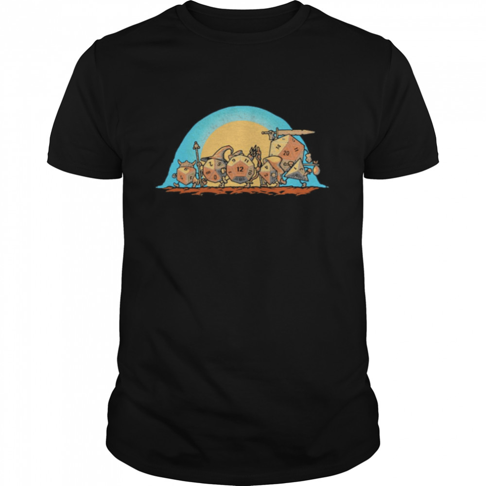 The Fellowship Of The Dice D&D Lord Of The Rings shirt