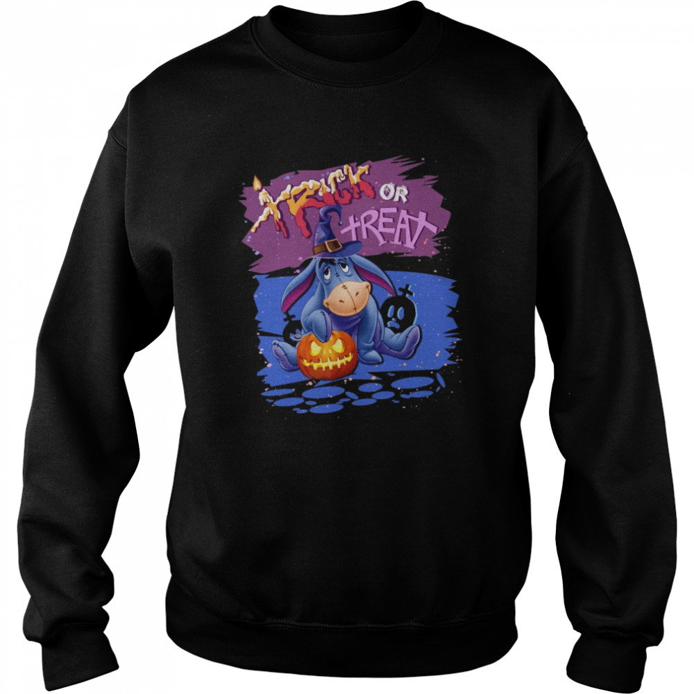 Trick Or Treat Eeyore Disney Halloween Party shirt Unisex Sweatshirt