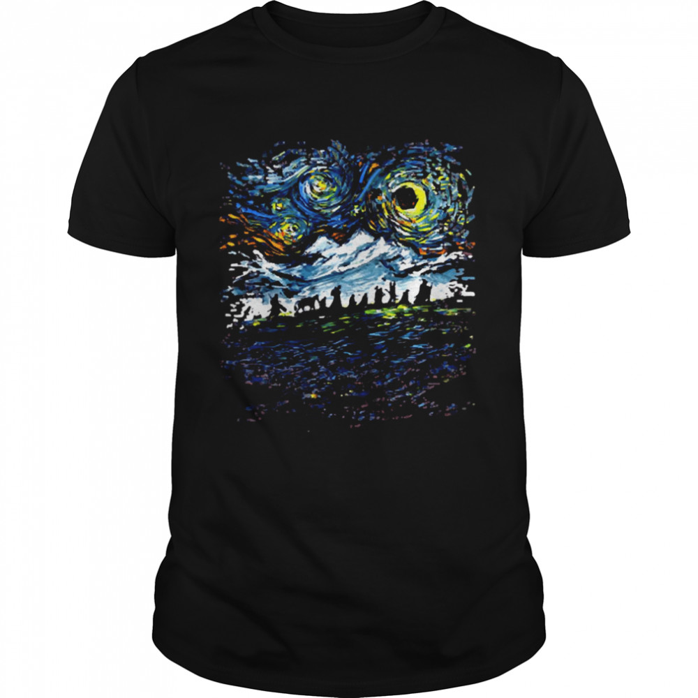 Van Gogh Never Saw The Fellowship Lord Of The Rings shirt