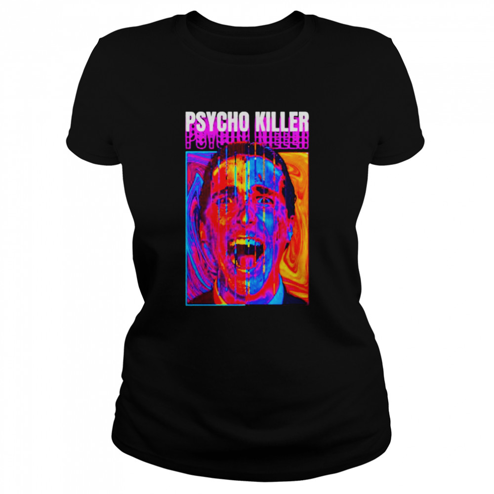 American Psycho Killer Abstract Painting shirt Classic Women's T-shirt