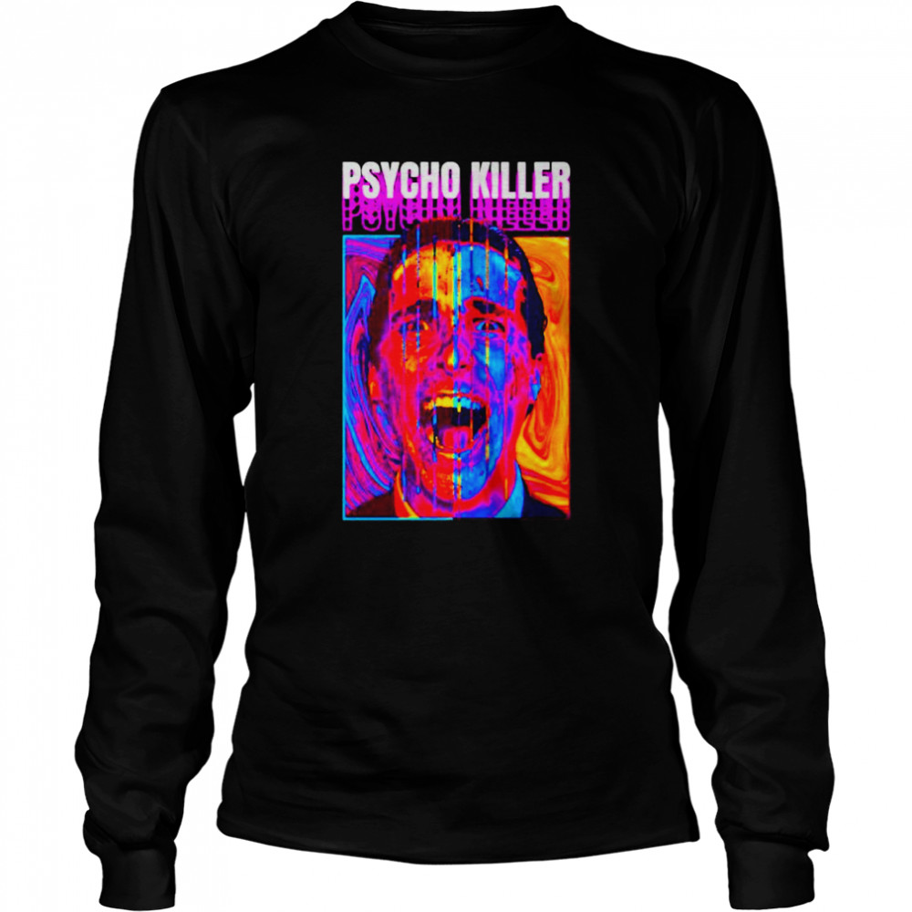 American Psycho Killer Abstract Painting shirt Long Sleeved T-shirt