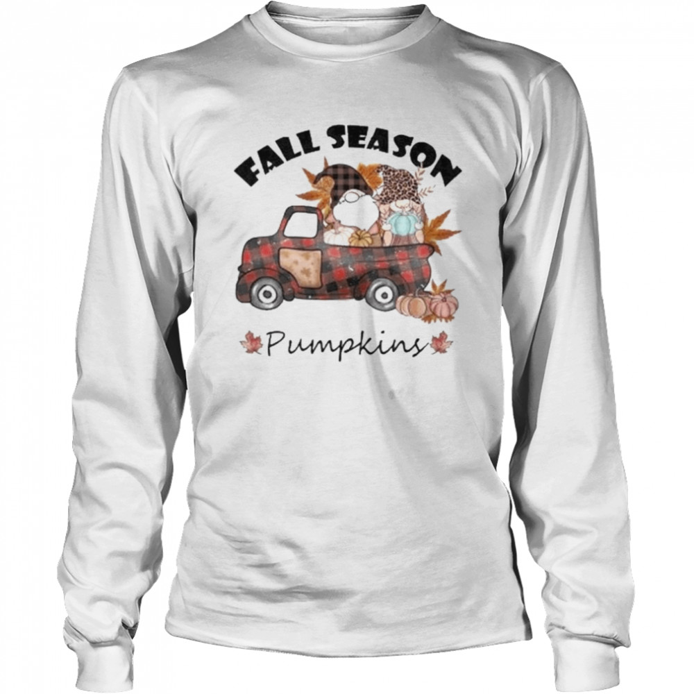 Fall season pumpkins halloween shirt Long Sleeved T-shirt
