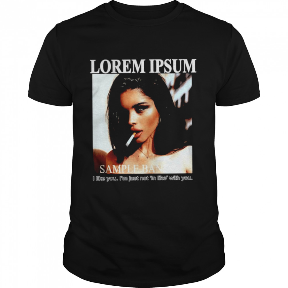 Lorem Ipsum Olivia Boski Smoking Girl shirt Classic Men's T-shirt