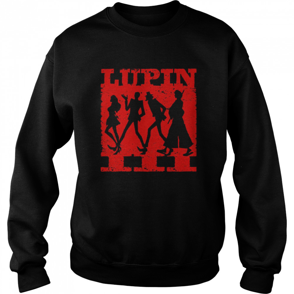 Manga Series Lupin III Lupin The Third Comedy Characters shirt Unisex Sweatshirt