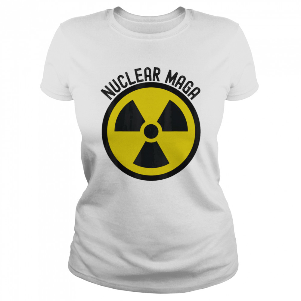 Nuclear MAGA Trump Raid Meme Radioactive Symbol 2024 T- Classic Women's T-shirt