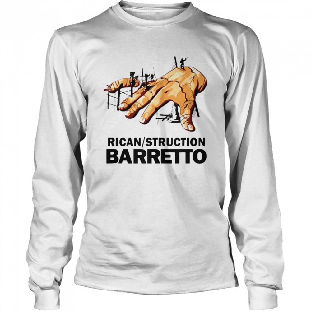 Ray Salsa Dura Barretto Rican Struction Vintage De Fania  Long Sleeved T-shirt