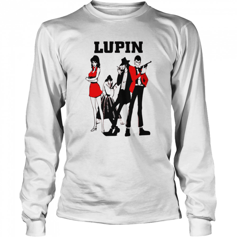Retro Lupin The Third And His Gang shirt Long Sleeved T-shirt