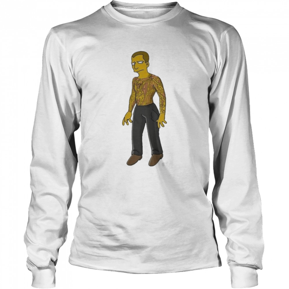 Simpsons Michael Scofield Prison  Long Sleeved T-shirt