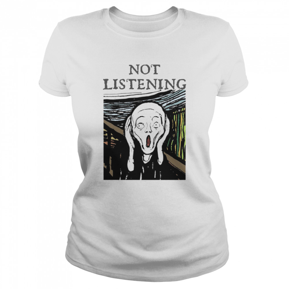 The Scream Not Listening Gollum Lord Of The Rings shirt Classic Women's T-shirt