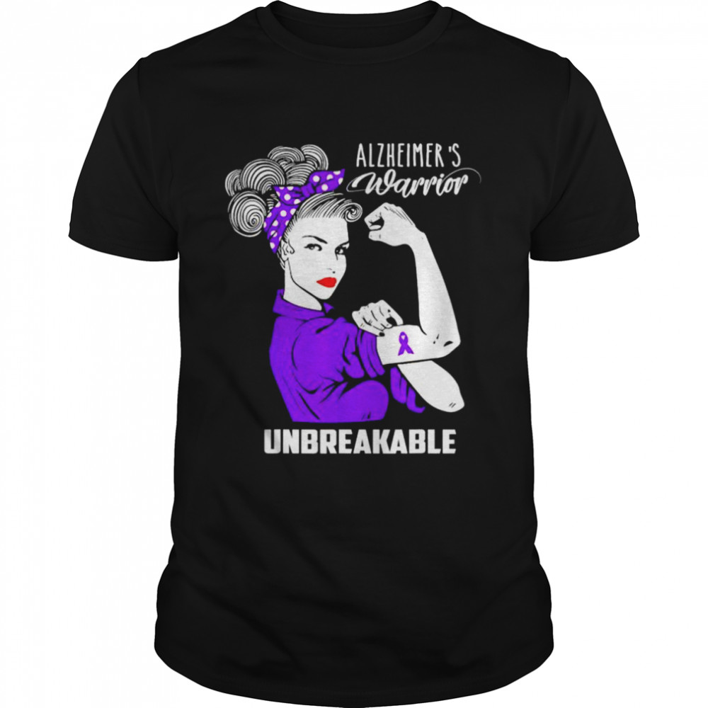 Alzheimer’s Awareness Unbreakable Warrior shirt