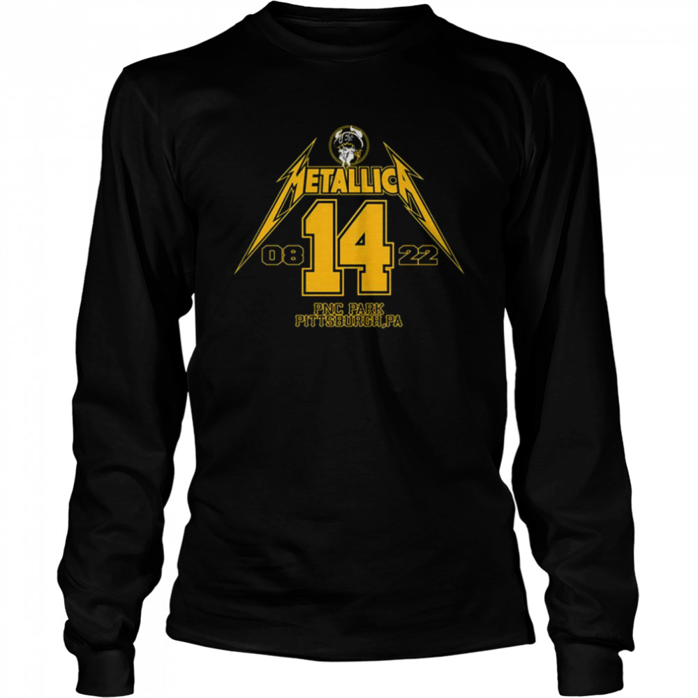 Metallica Pittsburgh PA August 14 2022 shirt Long Sleeved T-shirt