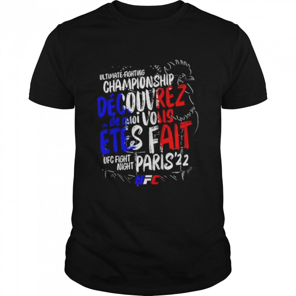 UFC Fight Night Paris City Championship shirt