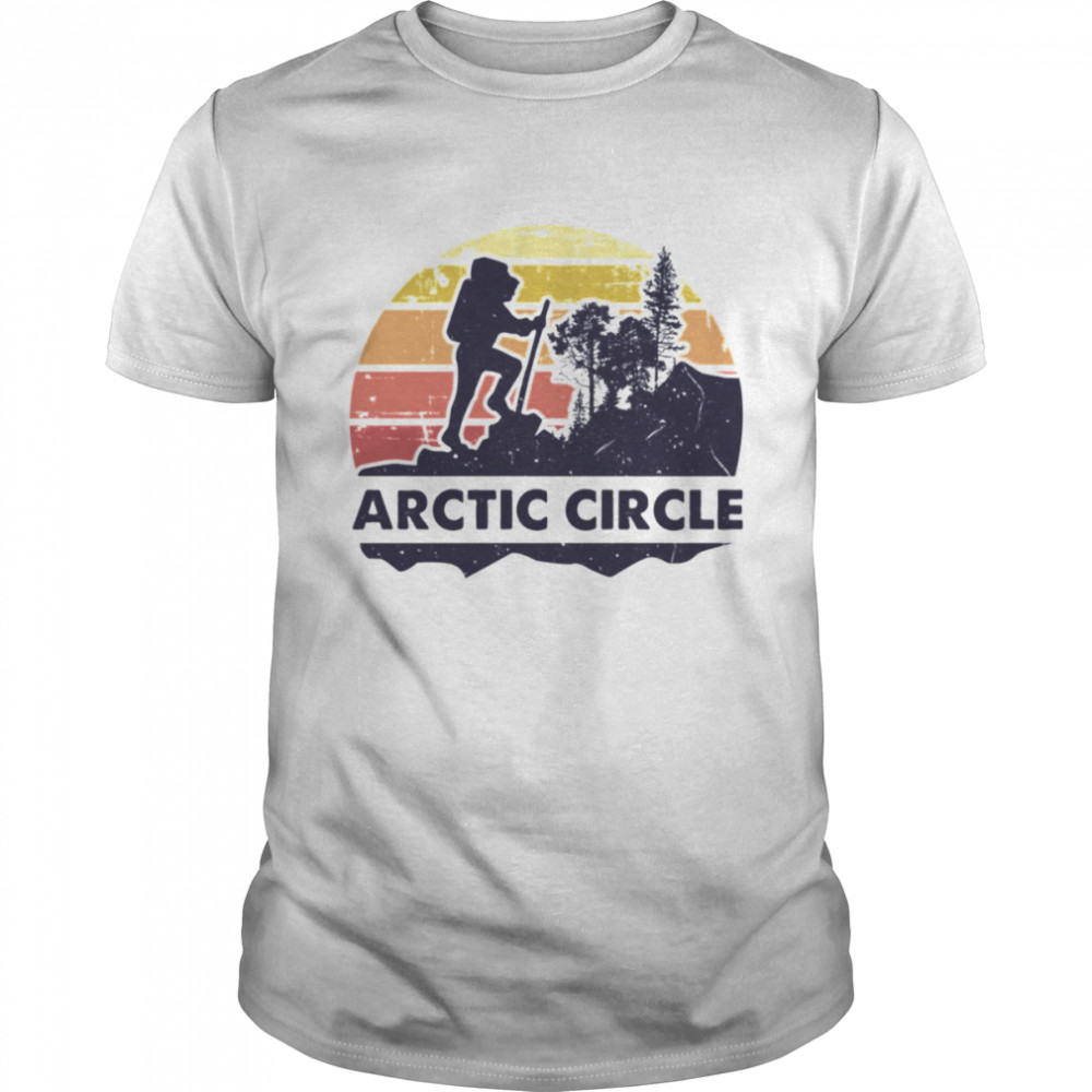 Arctic Circle Hiker Gift Vintage shirt Classic Men's T-shirt