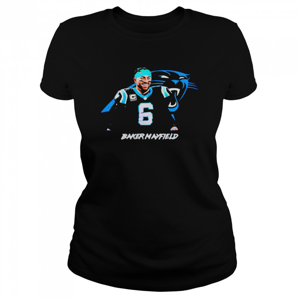 New Carolina Panthers 06 Baker Mayfield T-Shirt - Anynee