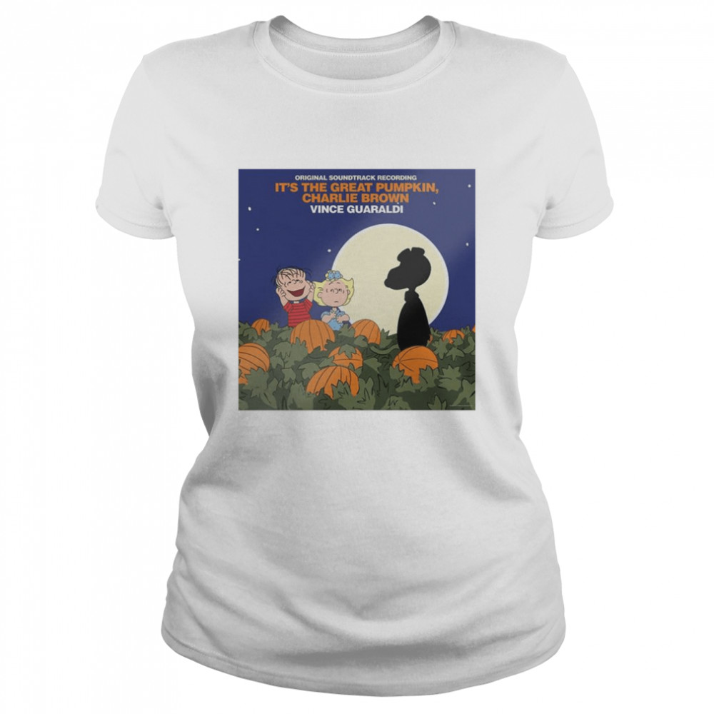Original soundtrack recording It’s the great Pumpkin Charlie Brown Vince Guaraldi shirt Classic Women's T-shirt