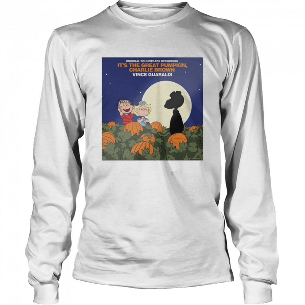 Original soundtrack recording It’s the great Pumpkin Charlie Brown Vince Guaraldi shirt Long Sleeved T-shirt