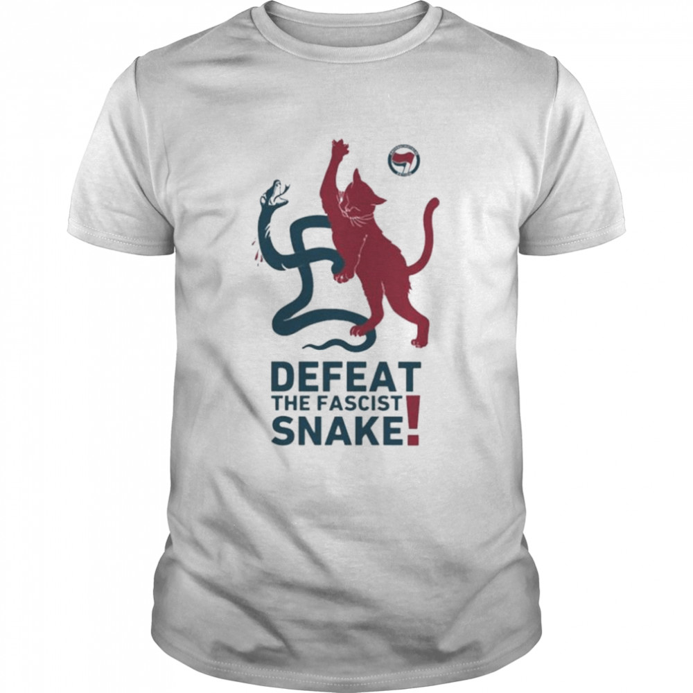 Soviet cat defeat the fascist snake shirt
