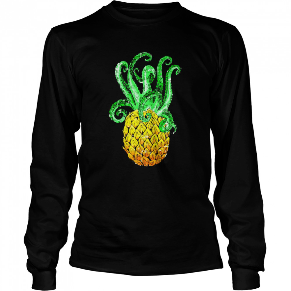 Hawaiian Octopus Pineapple Aloha Beach Hawaii Summer T-Shirt 