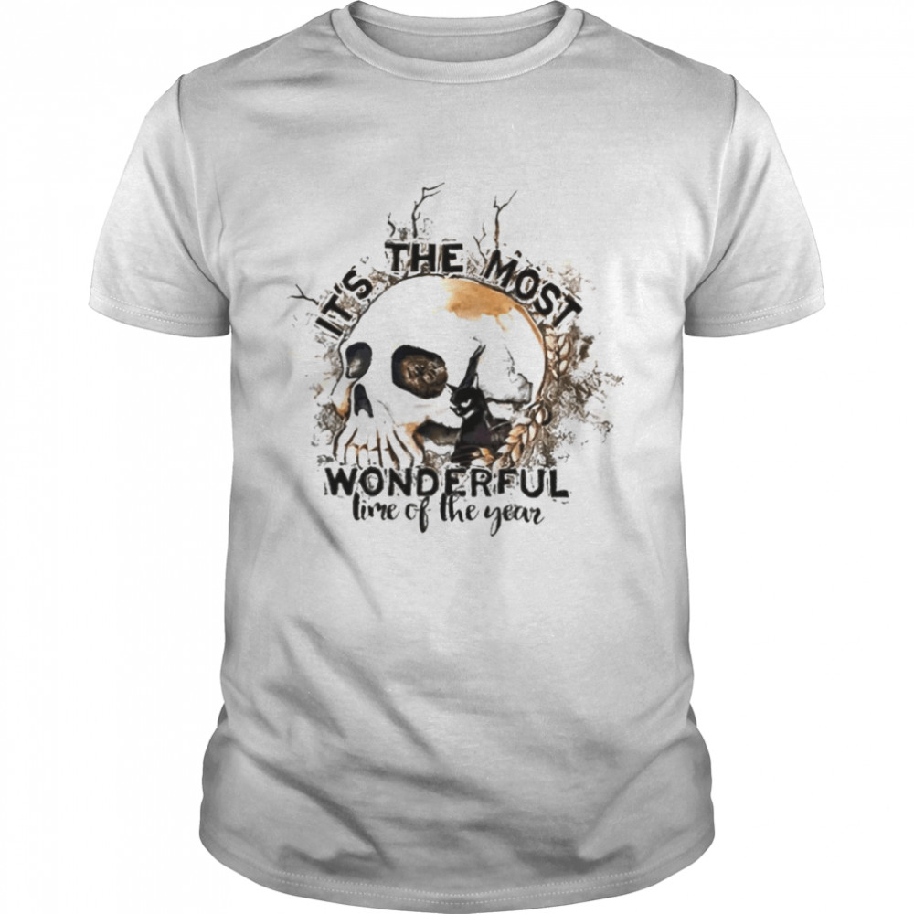 It’s The Most Wonderful Time Of The Year Halloween Skull shirt Classic Men's T-shirt