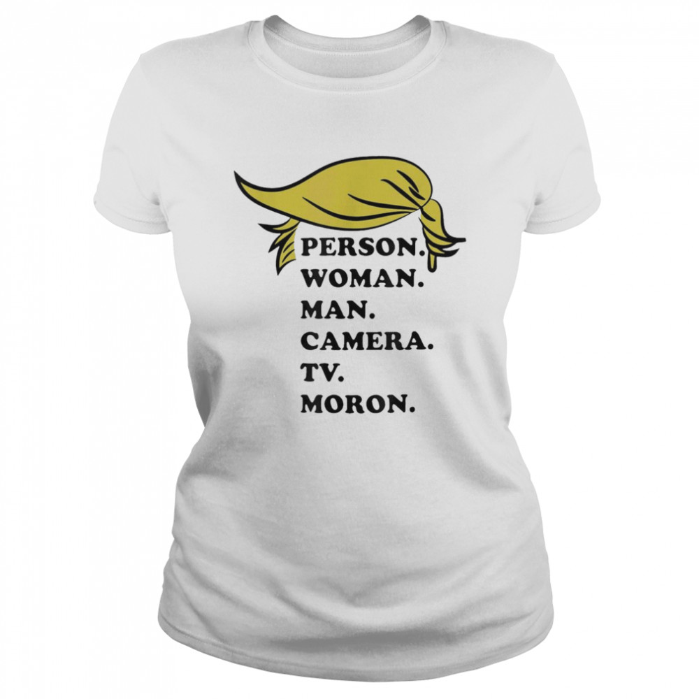 Person. Woman. man. Camera. Tv. Hair Patriot T- Classic Women's T-shirt