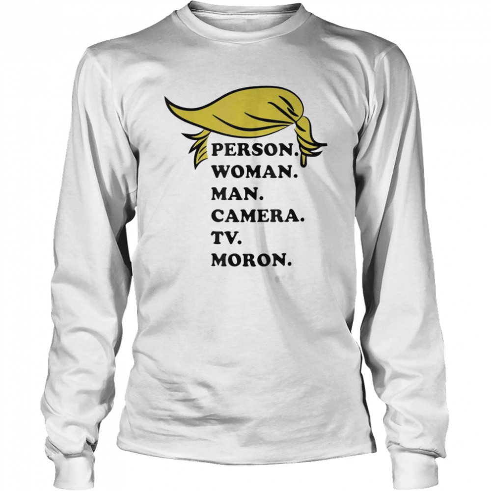 Person. Woman. man. Camera. Tv. Hair Patriot T- Long Sleeved T-shirt