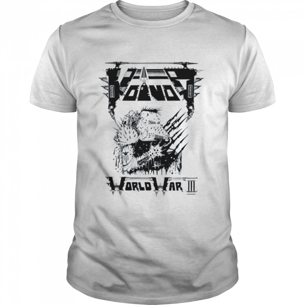 Black War Iii Voivod Retro Rock Band shirt Classic Men's T-shirt