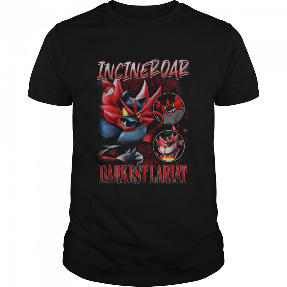 Incineroar Darkest Lariat Fire Wrestler Smash Bros Vintage shirt