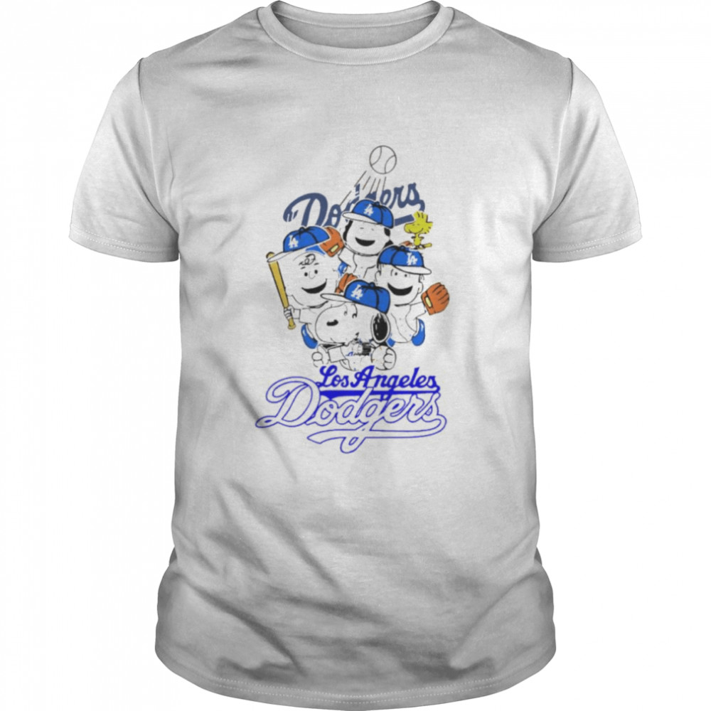Peanuts Gang Los Angeles Dodgers Baseball Snoopy shirt