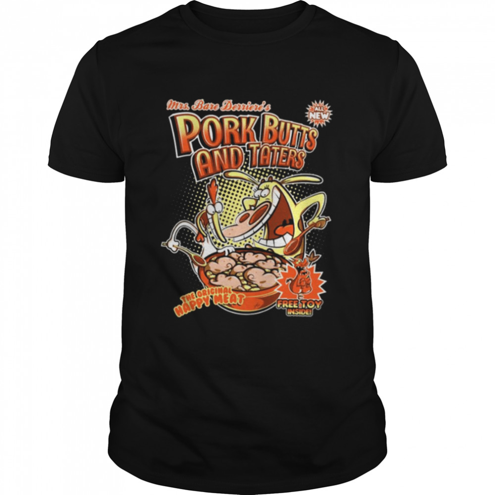 Pork Butts And Taters Cow And Chicken Cartoon shirt