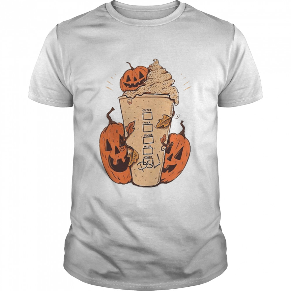 Pumpkin Spice Latte Halloween T- Classic Men's T-shirt