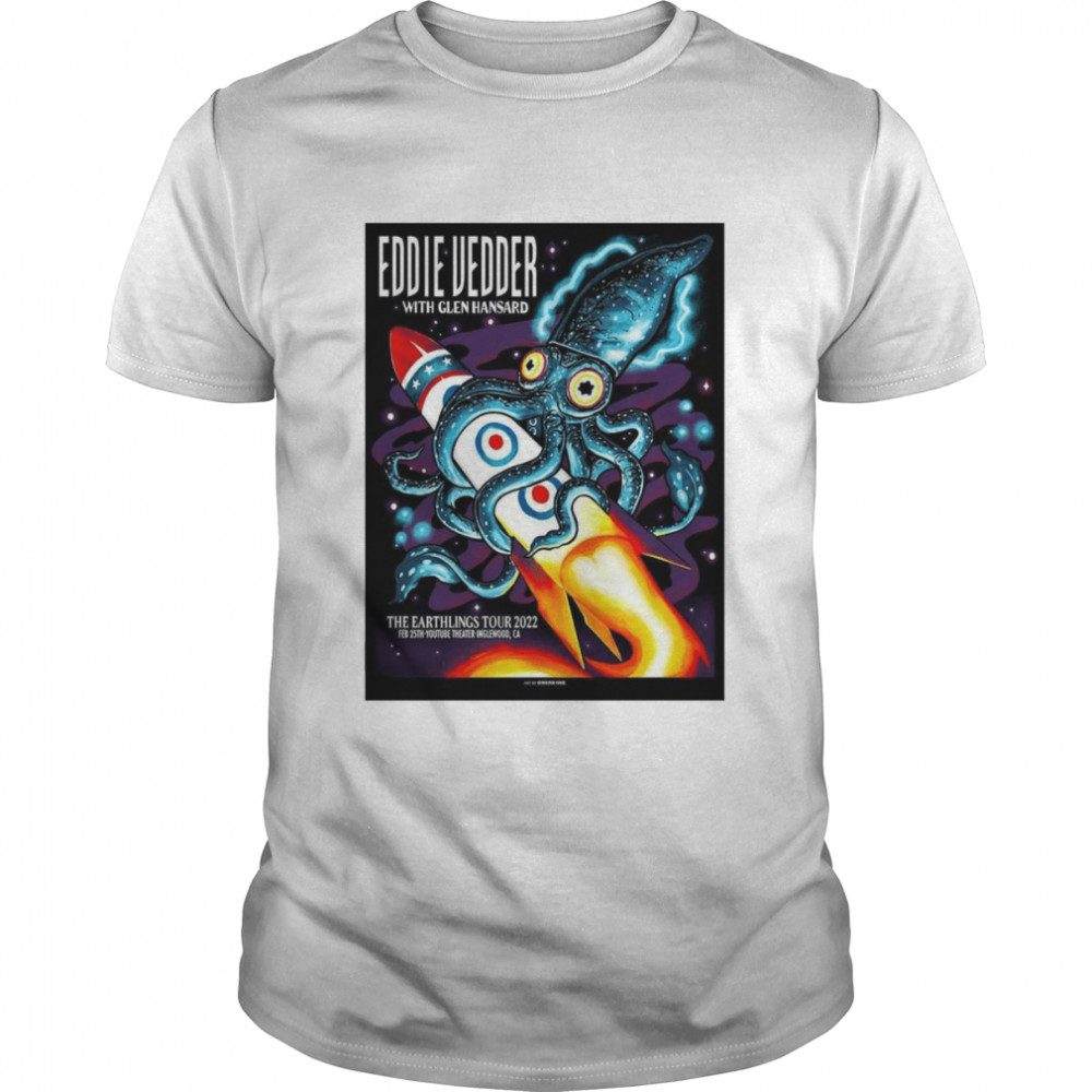 Munk One Eddie Vedder Inglewood Live Art Poster 2022 shirt Classic Men's T-shirt