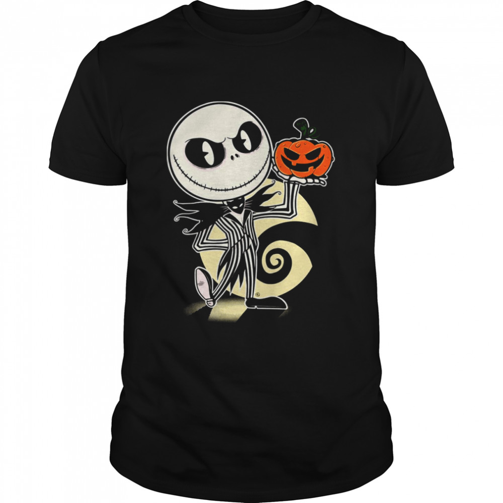 Retro Jack Skellington With A Halloween Pumpkin shirt Classic Men's T-shirt
