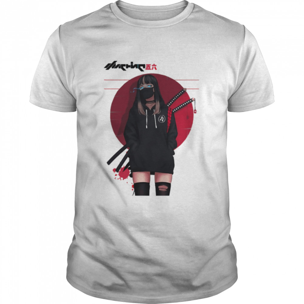 Urban Japanese Cyberpunk Girl Vaporwave Style shirt