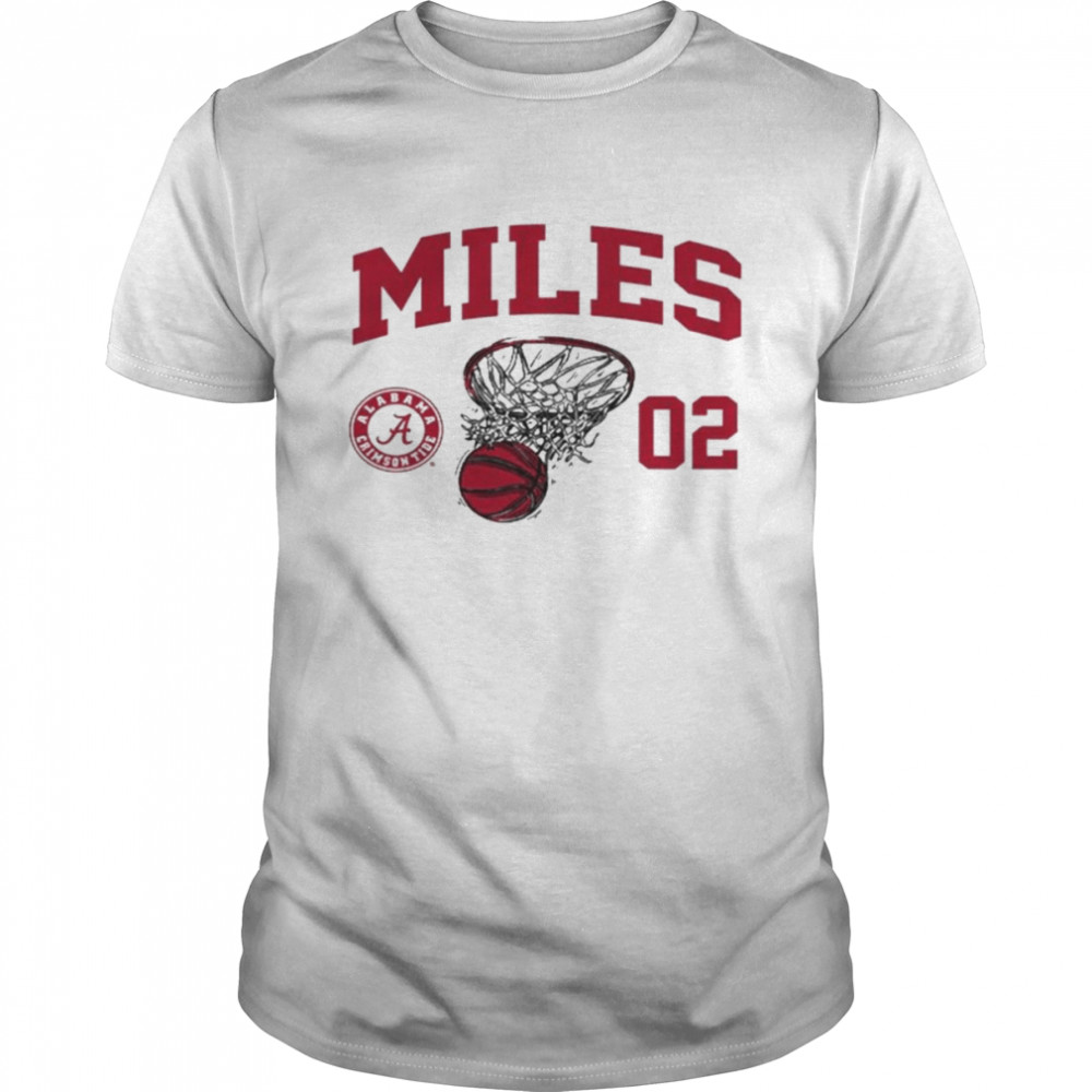 Alabama Crimson Tide Miles Basketball shirt
