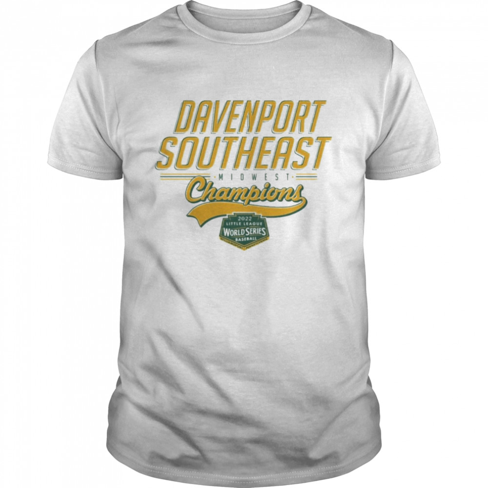 Davenport Southeast Midwest Champions 2022 Little League Baseball World Series White T-Shirt