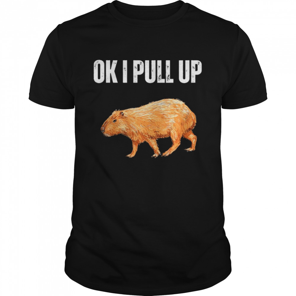 Ok I Pull Up Capybara Capybara Meme Ok I Pull Up T- Classic Men's T-shirt
